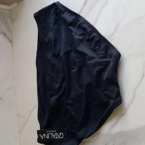 Catalina High-Waisted Bikini Bottoms in Black Size 2X # - Picture 5 of 8